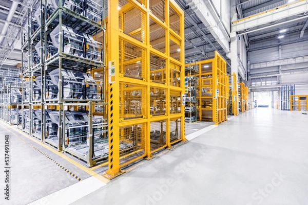 Obraz spare parts in a car plant