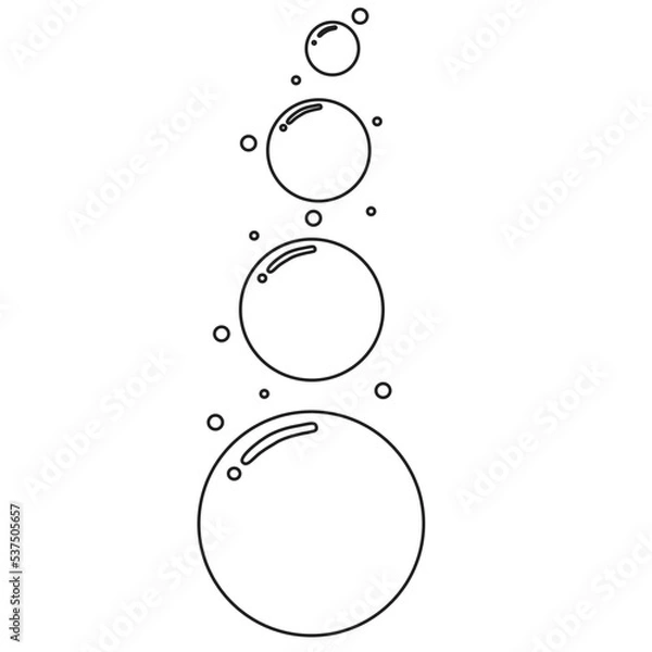 Obraz bubbles in water