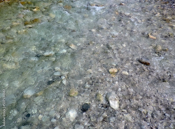 Obraz Mountain river close up texture
