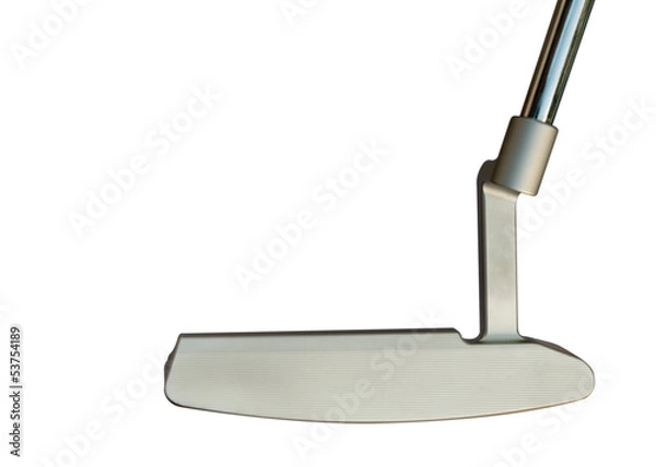 Obraz Golf club Putter  on white background