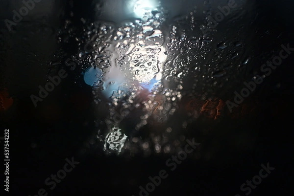 Fototapeta drops on glass