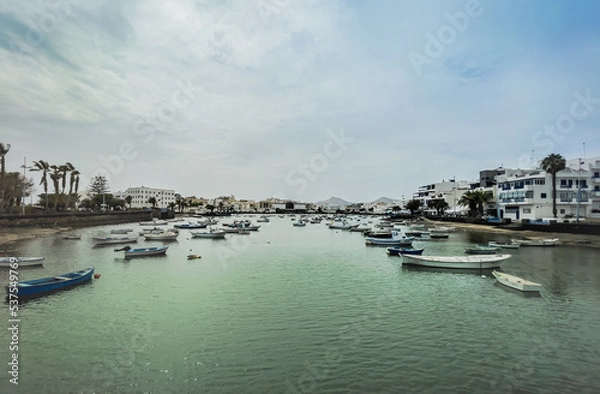 Obraz boats in the harbor