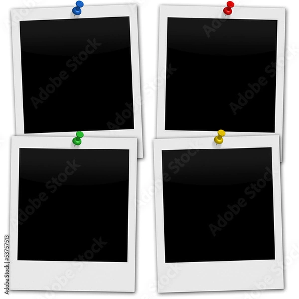 Obraz 4 Polaroid mit Pin