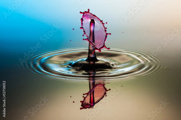 Fototapeta Red drop splash