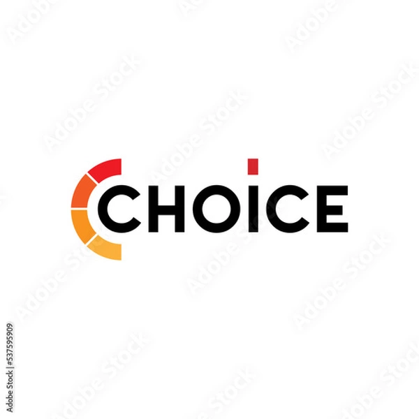 Obraz Choice logo letter c logo design