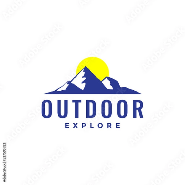 Obraz  Outdoor Explore Logo Design
