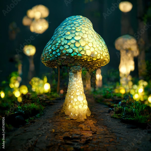 Fototapeta mushrooms in the forest