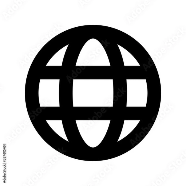 Fototapeta Worldwide Flat Vector Icon