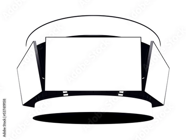 Obraz Jumbotron with blank displays, isolated	

