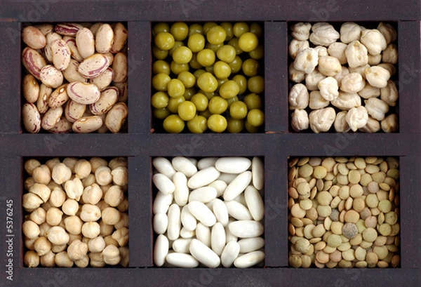 Obraz Caja con legumbres