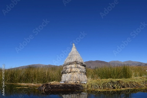 Obraz Lake Titicaca hut