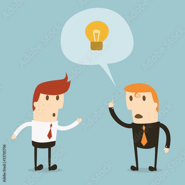 Obraz Businessman talk