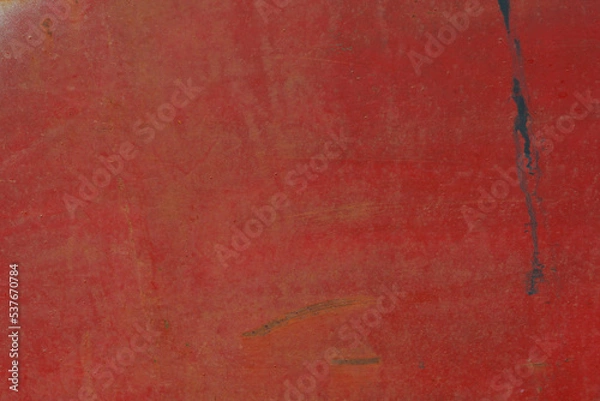 Obraz red distressed metal background