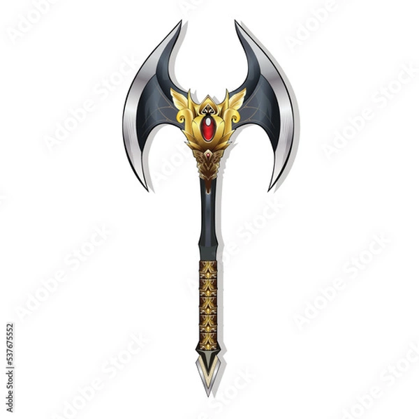 Obraz Medieval axe weapons