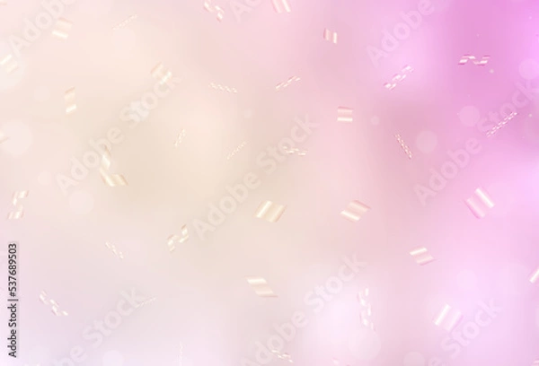 Fototapeta Light Pink, Yellow vector template with circles.