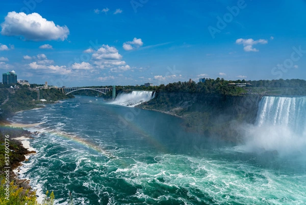 Fototapeta falls and rainbow