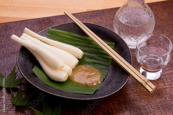 Obraz 山椒味噌とエシャレット