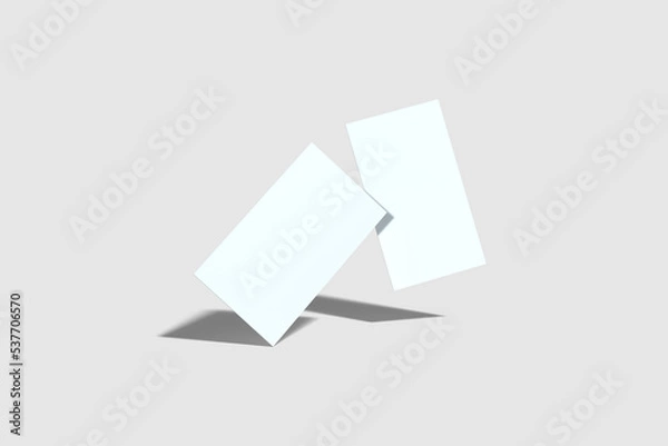 Fototapeta floating business card mockup