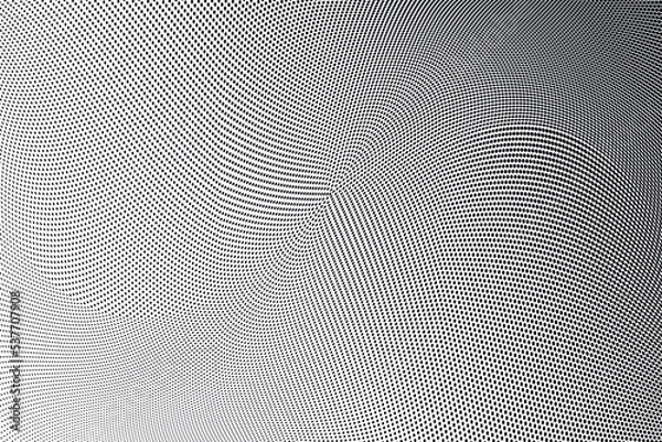 Obraz Light gradient halftone dots grunge wide background. Vector illustration
