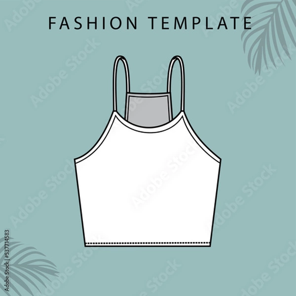 Obraz camisole sketches. tank top illustration. 