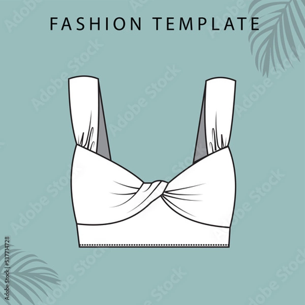 Obraz camisole sketches. tank top illustration.