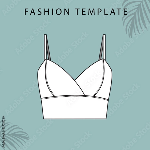 Obraz camisole sketches. tank top illustration.