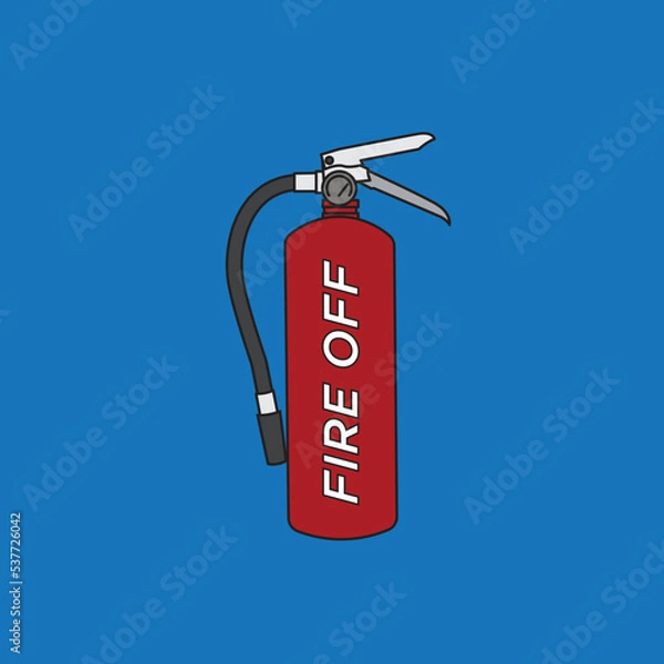 Obraz red fire extinguisher