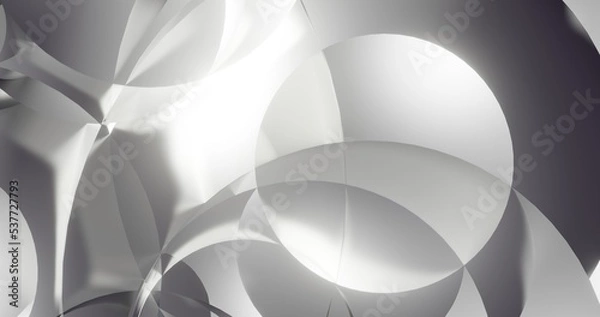 Fototapeta Abstract pattern in design black and white background 3d render