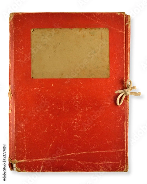 Obraz old red folder