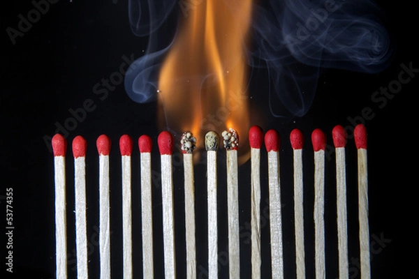 Obraz Abbrennen mitte querformat 1