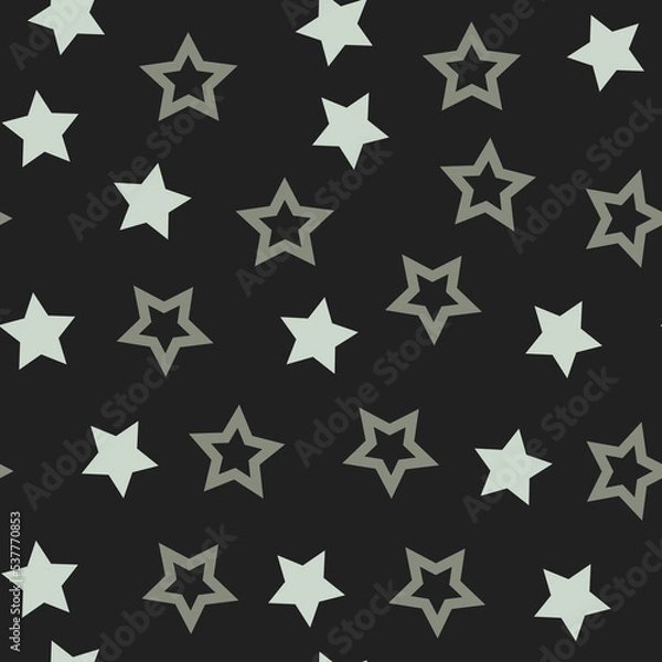 Fototapeta Stars seamless vector illustration pattern background. design for use backdrop all over textile fabric print wrapping paper and others.