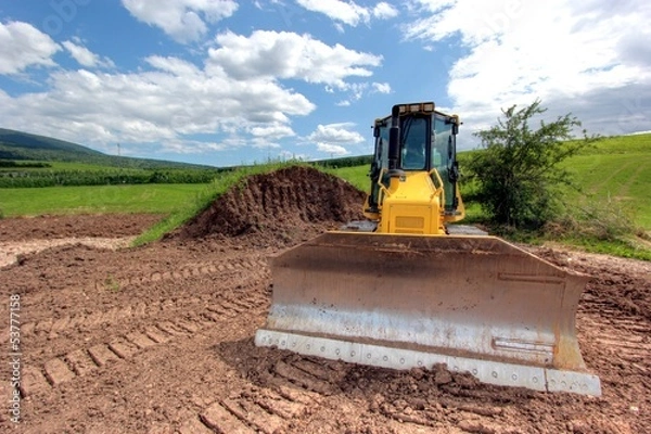 Fototapeta Bullsozer