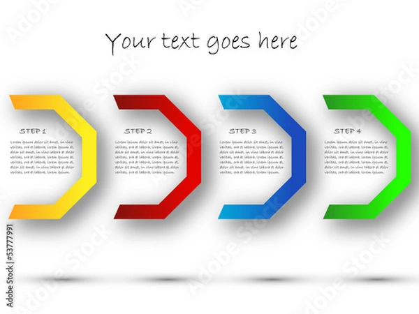 Fototapeta Octagon design background, step banners with shadow