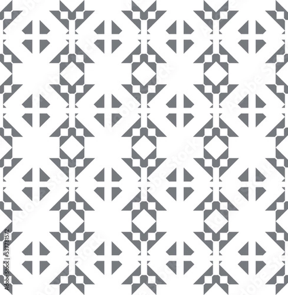 Fototapeta Geometric pattern. Seamless vector background. Ethnic graphic design.	
