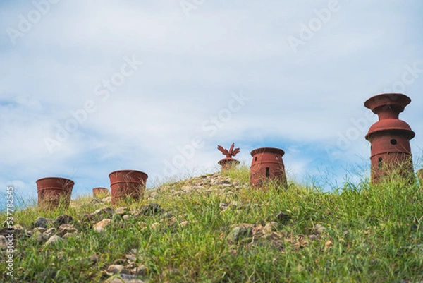 Fototapeta 柳井茶臼山古墳は古代のロマンを感じる前方後円墳