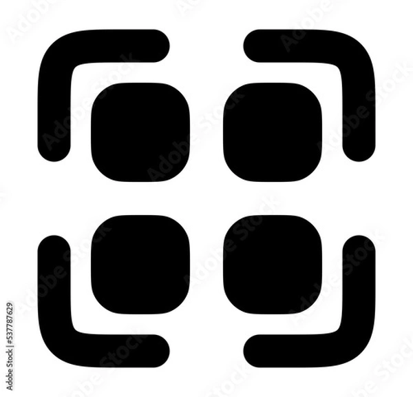 Obraz scan icon, ecommerce vector icons