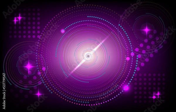 Obraz pink and white circle transform effect light background