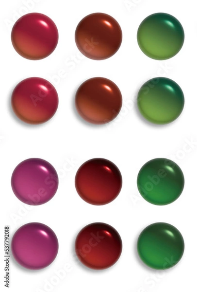 Fototapeta 球体アイコン　