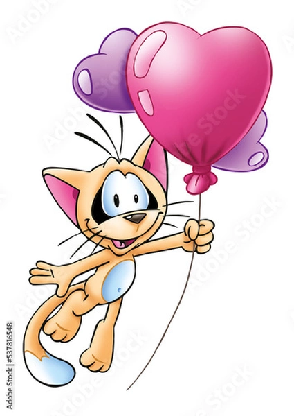 Fototapeta Chat cartoon ballons