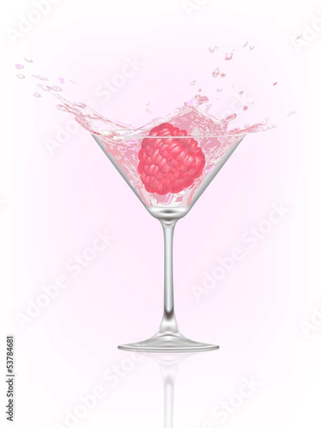 Obraz raspberry splash