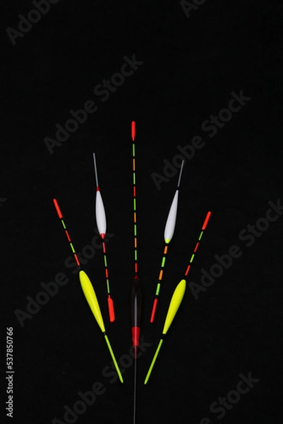 Fototapeta Fishing float isolated on white background. Closeup of fishing float isolated over white. Fishing concept.