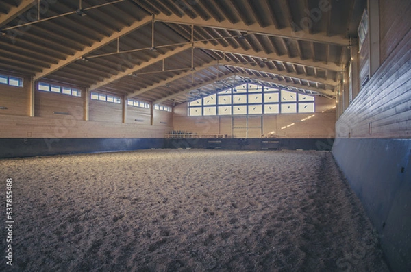 Obraz empty training horse arena