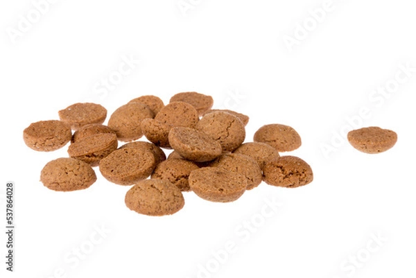Fototapeta Ginger nuts, Dutch candy for Sinterklaas event in december isolated on transparent background