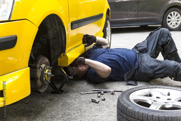 Obraz Repairing Car