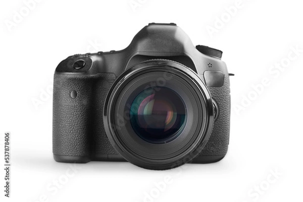 Obraz DSLR camera isolated on white background