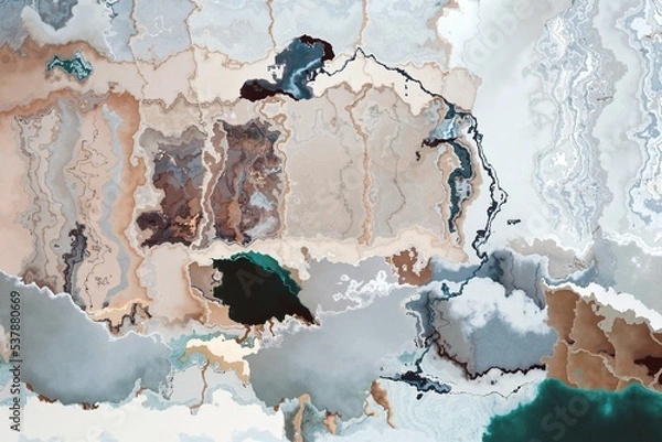Fototapeta abstract marble background watercolor grunge marble texture colorful fluid paint art wallpaper wave design artistic brush pattern