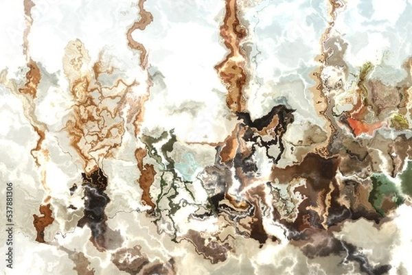 Fototapeta brown abstract marble background watercolor grunge marble texture colorful fluid paint art wallpaper wave design artistic brush pattern