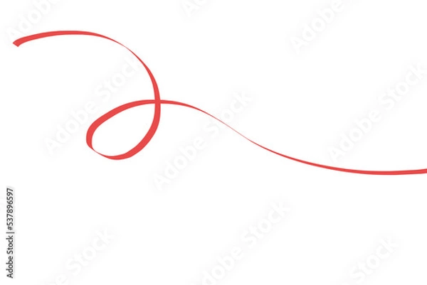 Obraz red ribbon isolated