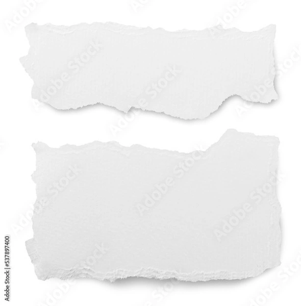 Fototapeta Paper isolated on white background with clipping path.