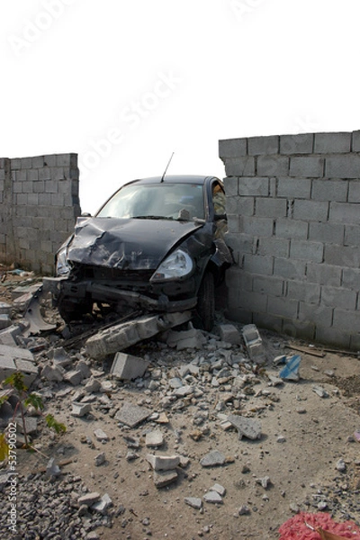 Obraz Accident 2 - Drunk crash test